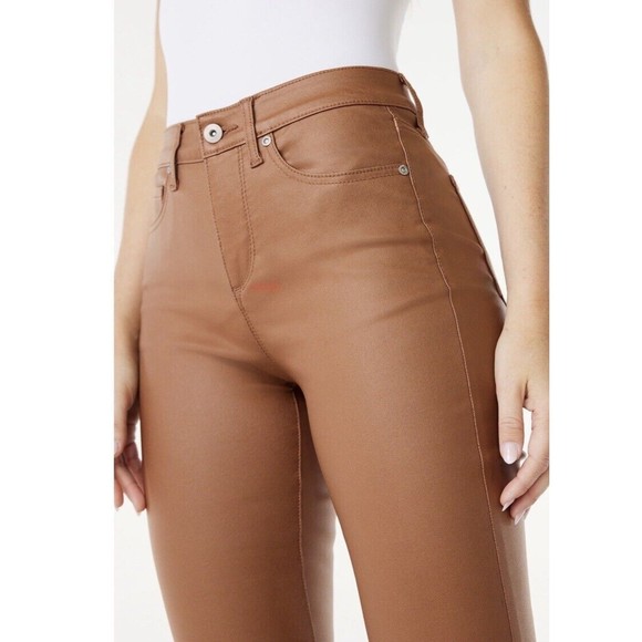 Sofia Jeans Women's Melisa Flare High Rise Coated Pants, 33.5" Inseam Sz 10 - Picture 6 of 16